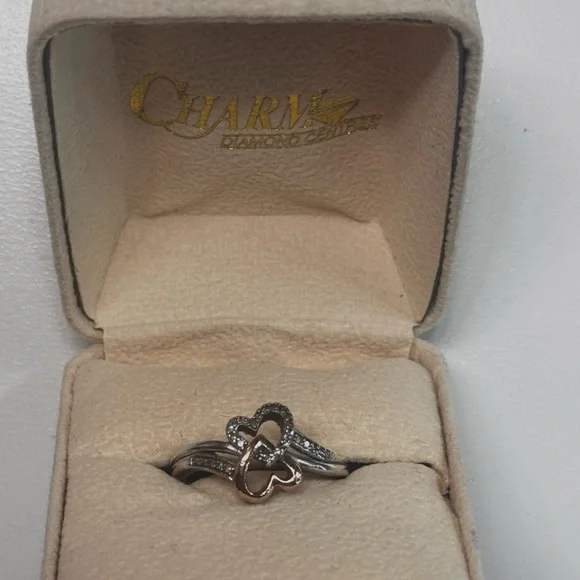 SILVER/ROSE GOLD RING - Picture 2 of 6